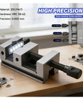 1 1.3 Or 1.5 Inch Mini Parallel Jaw Vise With V Type Cross Bench Design perfect for clamping small workpieces on CNC machines.