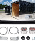 Heavy Duty Ramp Door Spring Kit For 6 Foot Wide Cargo Trailers With 60 Lb Torsion Spring, Cables And Drums components display