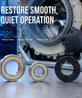 Kick That Loud Grind To The Curb With This Beefy Drum Bearing And Seal Kit For Front Load Washers DC6200156A, showing three drum bearings.