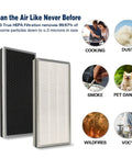 MA 40 Replacement Filter 3 In 1 H13 Main Filter And Activated Carbon For MA 40 Air Purifier Direct Fit 2 Pack ME 40 Part Pre Filter Included