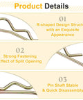 Close-up of Thirty Pcs Zinc Plated Hitch Pin Clips Two Point Five By Forty Millimeters R Clips Hairpin Cotter Pins for tractors