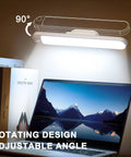 Rechargeable Dimmable Touch Light Bar With Three Color Temperatures 3000K 4000K 5000K above laptop, 90-degree rotation design