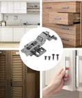 4 Pack Black Hydraulic Soft Close Cabinet Hinges For Kitchen Cabinets European Style Inset Aluminum Frame Hinges installed