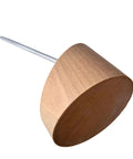 Wooden base of Montessori Color Globe 8.7 Inch Beechwood World Globe With Continent Outlines for Kid-Friendly Learning