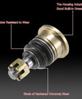 Close-up of Left Right Ball Joint Kit M12x1.25 for 125cc 200cc 250cc Quad ATV with rubber seal and chromoly steel stud details