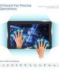 10-point touch operation on 7 Inch Embedded Panel PC With 10 Point Capacitive Touchscreen 1024x600 Display