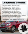 Premium Rear Liftgate Trunk Lock Latch Actuator Fits Buick Encore Cadillac Escalade Yukon with compatible vehicle list.