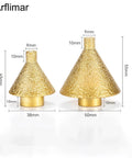 Slick Diamond Beveling Chamfer Bits For Angle Grinders And Electric Drills With Built In Cooling Wax For Dry Tile Ceramic Countersinking Two Pack M10 Adapter Zero Water Hassle Smooth Precision Cutting, showing two conical bits.