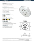 Diagram and specifications of Neo Anystream 3 In 1 Shower Head With Self Cleaning Plungers Brushed Nickel Finish 2.5 GPM