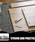 141 Piece Replacement Screws Kit With Aluminum Alloy Bolts And Nuts for easy DIY assembly on wooden furniture.