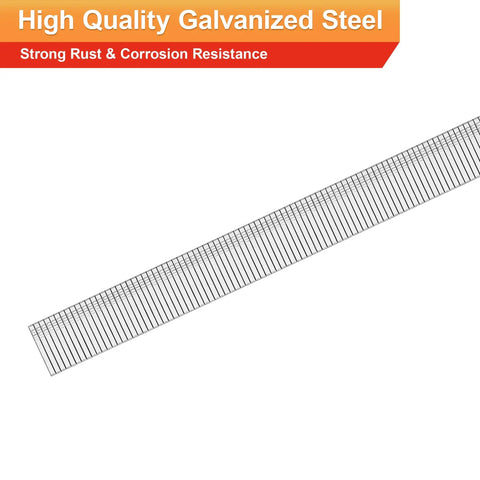High Impact 18 Gauge Galvanized Brad Nails 3/8 Inch Length 4000 Count Box Rust Resistant Steel Fasteners for precise wood projects.