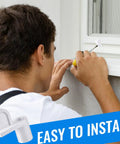 Installing 24 Pack Nylon Window Screen Clips with Screws for 3/8 Inch Frames, DIY repair on window frame.