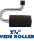 Heavy Duty Pro Grade J Roller With Thick Rubber Roller One And One Half Inch Diameter And Two And Seven Eighths Inch Wide