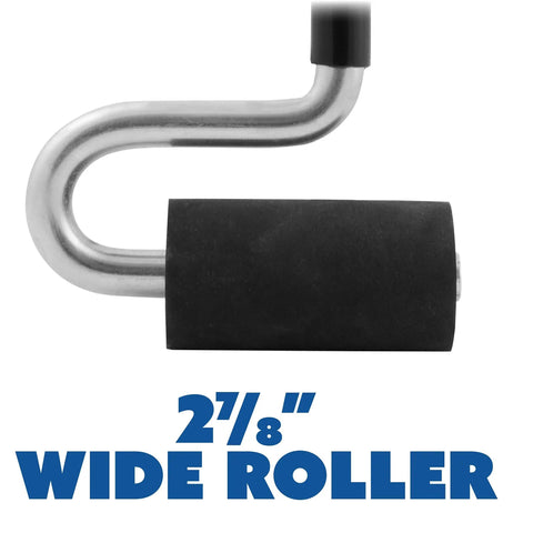 Heavy Duty Pro Grade J Roller With Thick Rubber Roller One And One Half Inch Diameter And Two And Seven Eighths Inch Wide