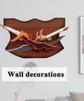 Two Piece Metal Sword Cosplay Props Set With Hanging Display Board Wall Mount Display Knight Killer Theme All Metal Swords