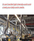 Heavy Duty Flexible Fume Extraction Hose For Welding Smoke And Industrial Dust Removal Solder Vent Tube installed in a workshop.