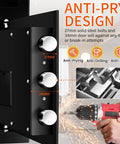 2.6 Cu Ft Depository Safe For Business With Quick Drop Slot And Digital LCD Display showing anti pry and drill design