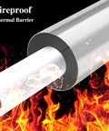 Insulated Foam Pipe Wrap For Air Conditioning Lines No Sweat Half Split Water Pipe Insulation With Aluminum Film Shield
