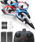 Mini RC Airplane For Kids With Hand Launch Auto Hover And 3D Flips Easy Joystick Control Three Speed Modes Propeller Guards