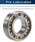 6205 2RS deep groove bearings with pre-lubrication for enhanced performance and durability, suitable for various machinery applications.