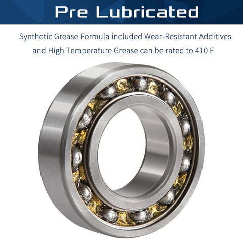 6205 2RS deep groove bearings with pre-lubrication for enhanced performance and durability, suitable for various machinery applications.