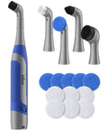 Cordless Electric Grout Scrubber For Tiles With High Frequency Vibration IPX7 Waterproof Cleaner With 6 Replacement Brushes