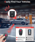 High Sensitivity Car Vibration Alarm With Remote, 108dB Siren And LED Flashing Security Light, Wireless Anti Theft Vehicle Alarm System For Door Prying And Vandalism Protection, remote and car