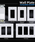 Three Way Decorator Light Switch, 15 Amp, 120 to 277 Volts AC Decorator Rocker Paddle Wall Replacement in various wall plates