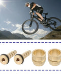 Eight Piece Hydraulic Disc Brake Hose Olive Repair Kit With Inserts Barb Screws And Connectors For TEKTRO Bikes shown with cyclist