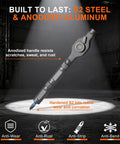 42 In 1 Magnetic Screwdriver Set With Quick Ratcheting Handle S2 steel and anodized aluminum features in spotlight