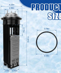 Replacement Cell Kit For Nature2 Fusion Soft FSOFT1400 with electrolytic cell dimensions and O-ring size chart for saltwater pools up to 40,000 gallon.