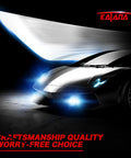H7 Light Bulbs Pack Of 2 Four Hundred Percent Brighter 6500K illuminating car front view