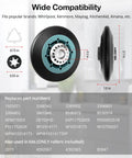 Kill The Dryer Groan With This Upgraded Drum Roller Kit 2 Pack featuring heavy duty one piece bearings, compatible with various brands.