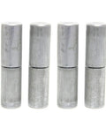 Tough As Nails Weld On Steel Barrel Hinge For Heavy Duty Gates And Doors Four Pack, 3 Inch Length, Durable Finish