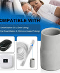 CPAP Tube Adapter For DreamStation 2 And DreamStation Go MicroFlex Tubing Connector Universal Mask Compatibility Lets You Use Any Standard CPAP Mask Easy Fit For DreamStation 2 Accessories Not For Original DreamStation, gray plastic connector