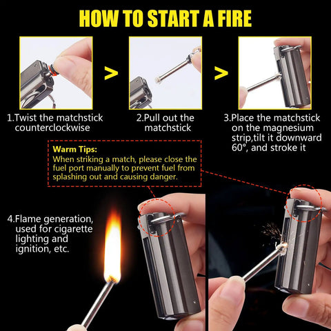 How to use Forever Flint Fire Starter Infinity Lighter Keychain With Bottle Opener And Multitool for Men