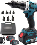 Automatic Cordless Electric Rivet Nut Gun delivers real pro results with five different bits and two 26V lithium ion batteries.
