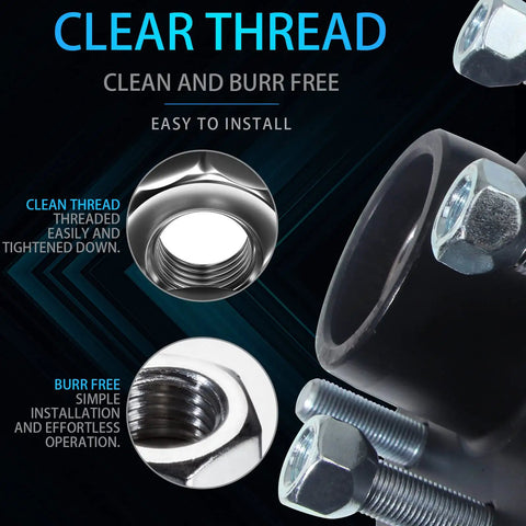 Close-up image of Top Shelf Trailer Lug Nuts Ten Pack with clear threads and burr-free design for easy installation.