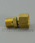 TIG Welding Torch Fitting Connector Adapter M14x1.5 Outside To M16x1.5 Inside, durable metal construction, side view