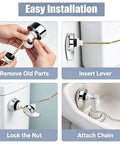 Smooth Side Mount Flush Handle Replacement Kit Crafted From Heavy Duty Zinc Alloy Copper Lever For Standard Toilets Upgrading Your Bathroom With Rust Resistant Trip Lvr Parts That Look Fresh And Perform Tough Without Getting Sticky Or Stuck Over Time. side mount toilet lever installation steps