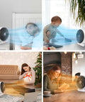 2 In 1 Heater And Fan Combo 1500W Turbo Ceramic Space Heater With 3 Modes in various indoor settings