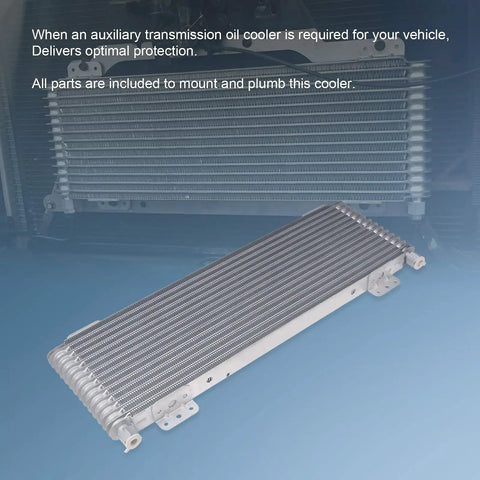 40k Transmission Oil Cooler Kit For Heavy Duty Van, Light Truck, RV And Towing, Low Pressure Drop, 40000 GVW, Replaces 47391