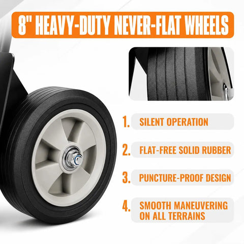 Heavy Duty Folding Hand Truck Dolly Cart With Eight Hundred Pound Capacity Straight Up Built Tough As Nails To Move Couches And Gear Without Breaking A Sweat