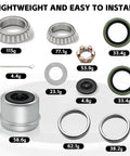 4 Set Boat Trailer Axle Bearing Kit For 3500 Lbs Hubs Fits 1 3 8 To 1 1 16 Inch Bearings Includes 171255TB Grease Seals Parts