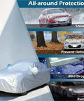 Six Layer Waterproof Car Cover For All Weather Outdoor Shield With Zipper Cotton Lining UV Sun Protection covering sedans