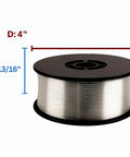 MIG Aluminum Welding Wire.030 Inch Diameter 1 Pound Roll ER4043 Alloy Made In North America spool measurements