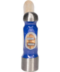 Ball Pein Hammer 20 Oz with Hickory Handle American High Carbon Steel close-up of blue grip and wooden handle connection