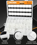 White Nylon Pan Head Bolts And Nuts Kit For M2 To M6 Size Range, Fully Threaded Phillips Drive, Perfect For Microcontroller And PCB Projects