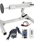DIY Reciprocating Linear Motor 24V DC Long Stroke 1.18 to 6 Inch Adjustable with stand, remote, and suction cup