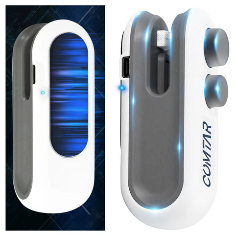 Mini 2 In 1 Bag Sealer And Cutter Portable USB C Rechargeable Heat Seal Machine With Magnet For Plastic Bags White Resealer Gadget shown